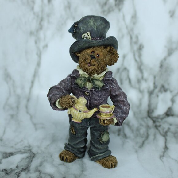 Boyds Bears Mad Hatter Figurine “One Lump or Two?” Limited Edition Collectible - Picture 1 of 9